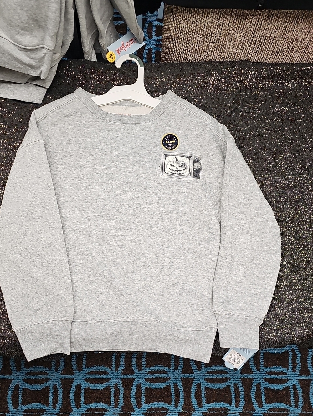CAT & JACK GLOW in DARK Grey Sweatshirt